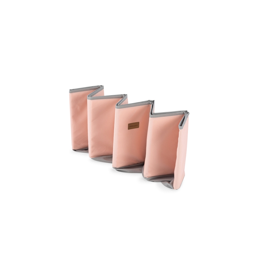 Piscina a secco per bambini con palline diametro 80 cm rosa/grigio