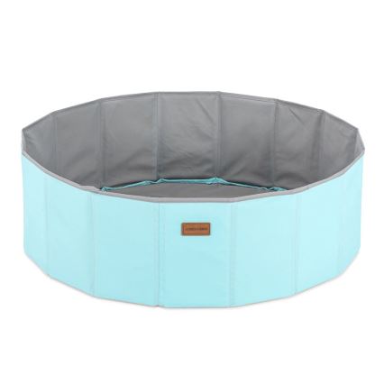 Piscina secca per bambini con palline, diametro 80 cm, blu/grigio