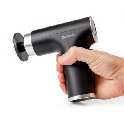 Pistola per massaggio ricaricabile con 9 testine 25W/5V 1200 mAh