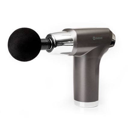 Pistolet de massage rechargeable avec 4 têtes 25W/5V 1200 mAh