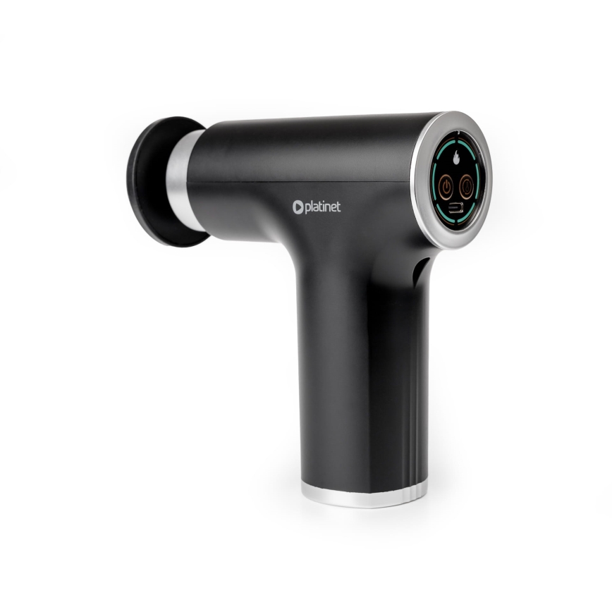 Pistolet de massage rechargeable avec 9 têtes 25W/5V 1200 mAh