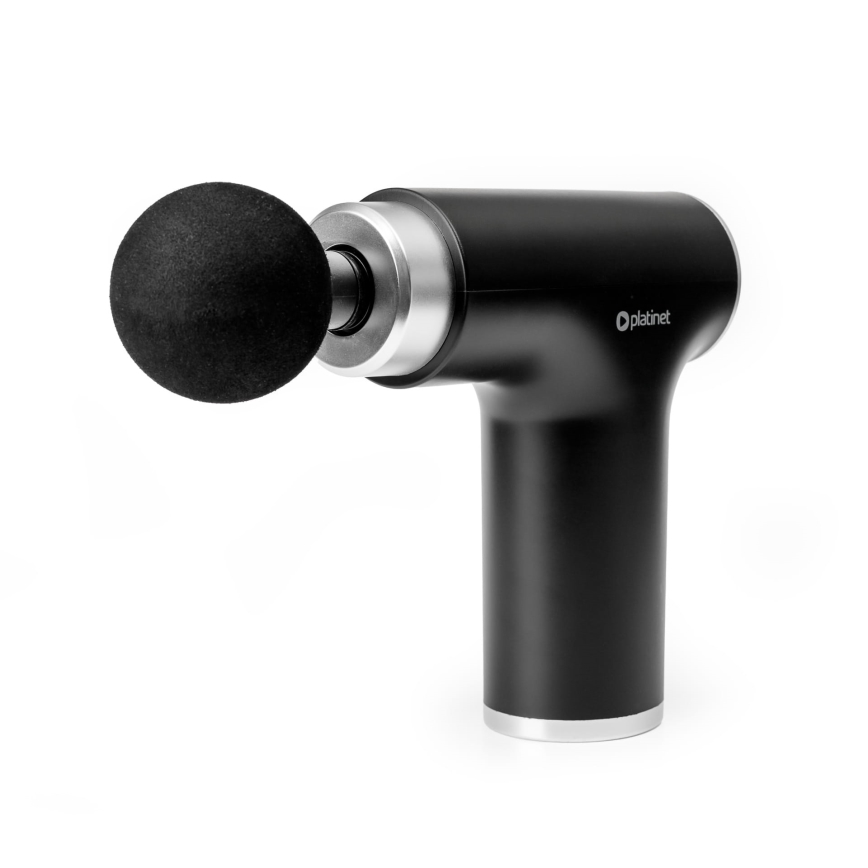 Pistolet de massage rechargeable avec 9 têtes 25W/5V 1200 mAh