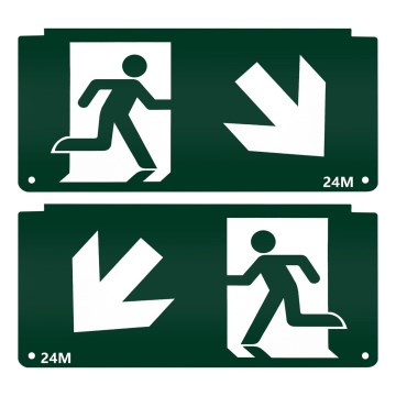 Pittogramma per illuminazione di emergenza 16,2x32,7 cm