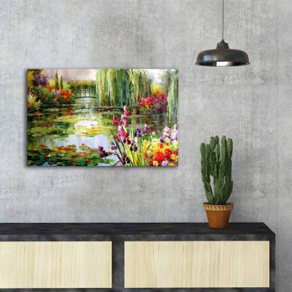 Pittura murale su tela 45x70 cm natura