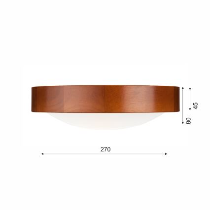 Plafoniera 1xE27/60W/230V pino - FSC certificato