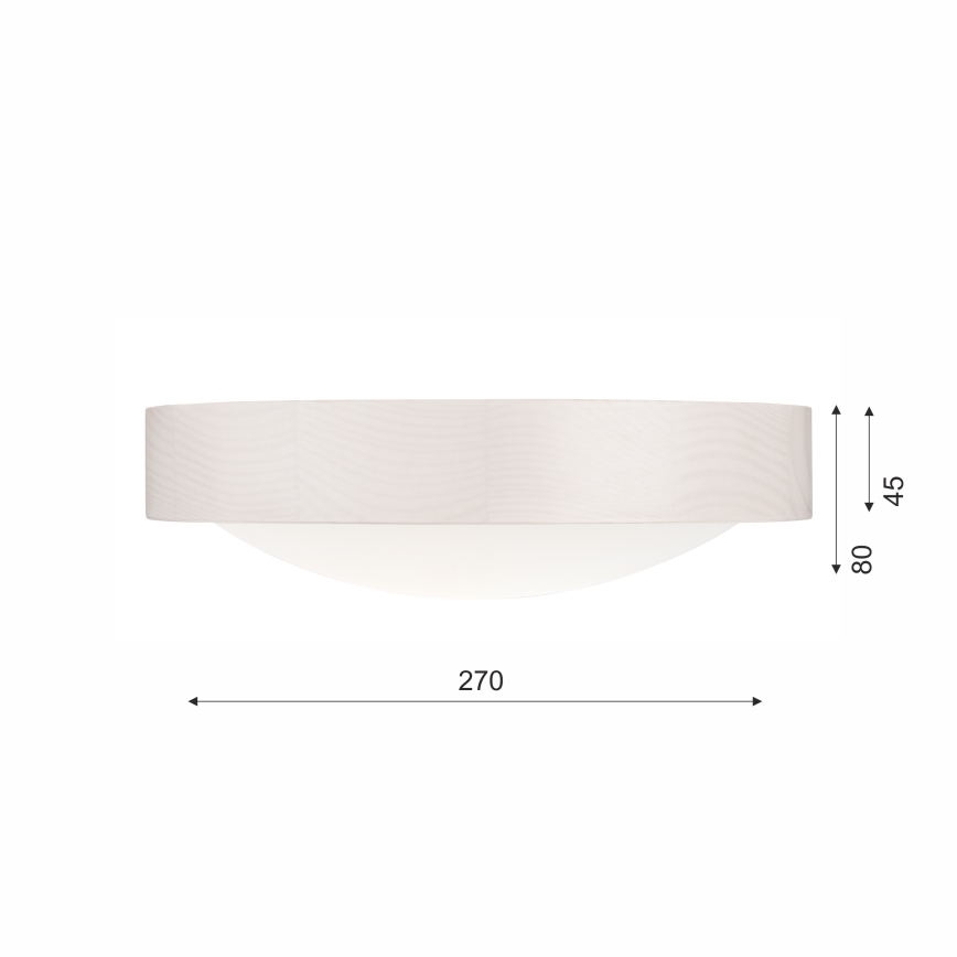 Plafoniera 1xE27/60W/230V pino - FSC certificato