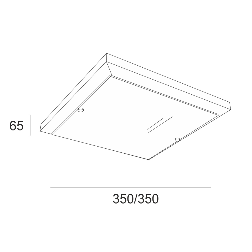 Plafoniera 2xE27/60W/230V pino - FSC certificato