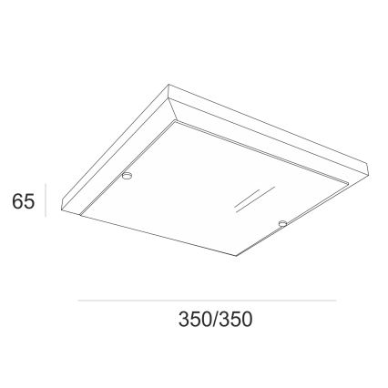 Plafoniera 2xE27/60W/230V faggio - FSC certificato