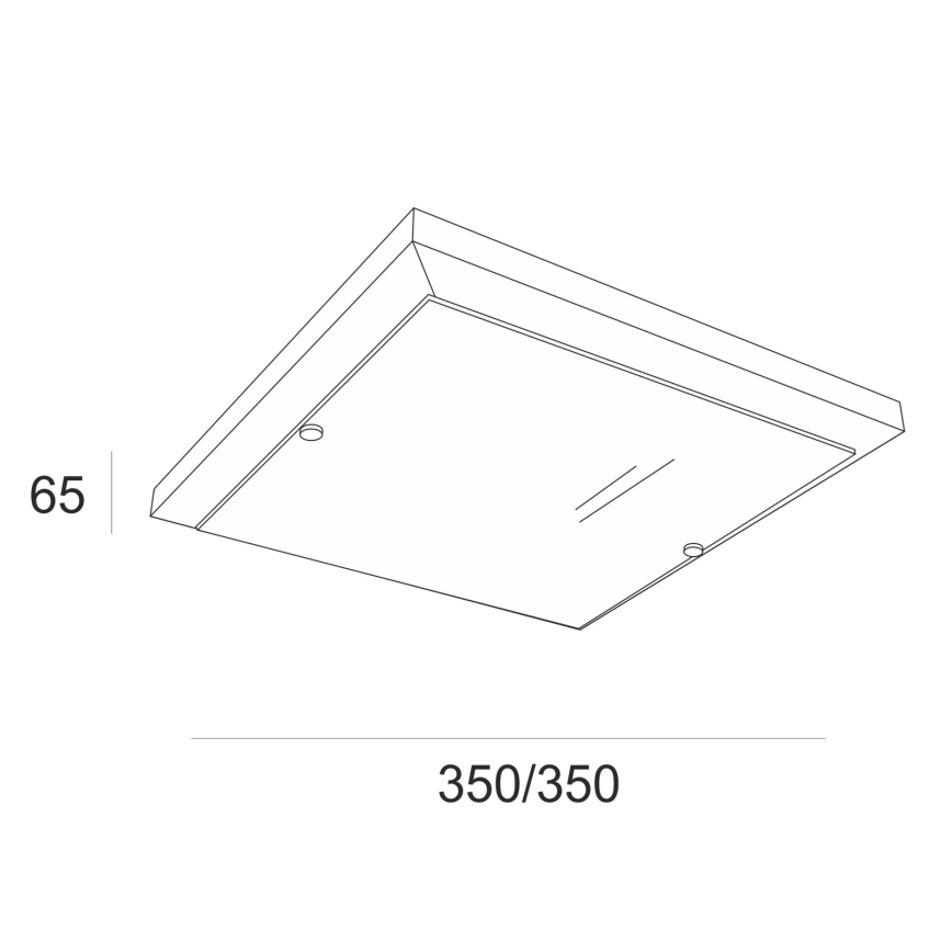 Plafoniera 2xE27/60W/230V faggio - FSC certificato