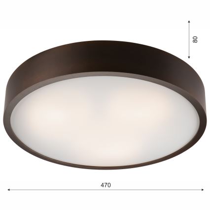 Plafoniera 3xE27/60W/230V pino - FSC certificato