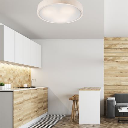 Plafoniera 3xE27/60W/230V pino - FSC certificato
