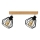 Plafoniera a incasso VENTI 2xE27/15W/230V rovere