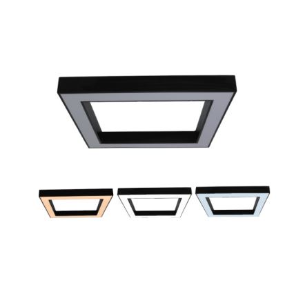 Plafoniera a LED 100W/230V 3000/4000/6500K 80x80 cm nera