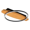 Plafoniera a LED MELISA, 12 W/230 V, 30x40 cm, finitura pino
