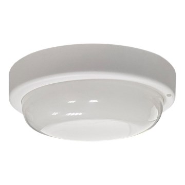 Plafoniera a LED per esterni 8W 230V 4200K Ø 14 cm IP64 bianco