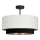 Plafoniera a montaggio superficiale NATIA, 1xE27/60W/230V, Ø 45 cm, bianco/nero