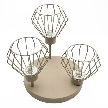 Plafoniera a soffitto AUDREY 3xE27/60W/230V beige