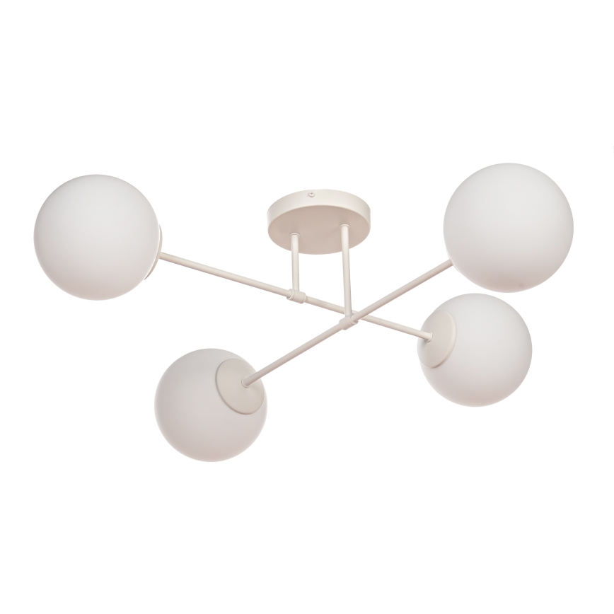 Plafoniera a soffitto MOON 4xE27/15W/230V colore crema