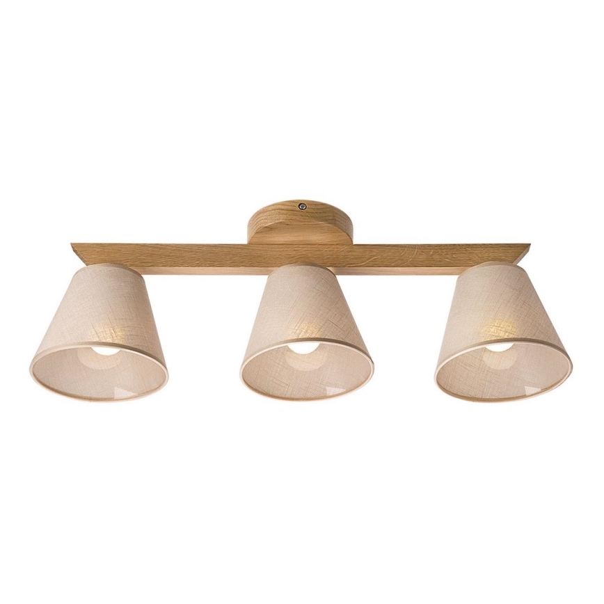 Plafoniera ANTONIO 3xE14/40W/230V rovere