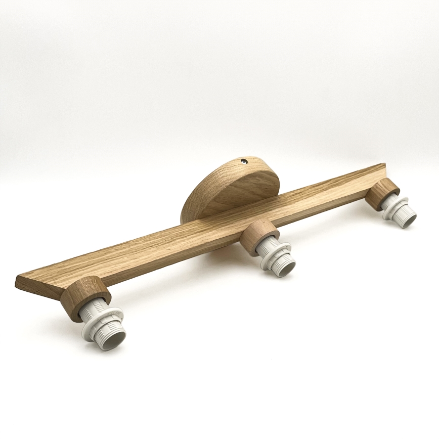 Plafoniera ANTONIO 3xE14/40W/230V rovere