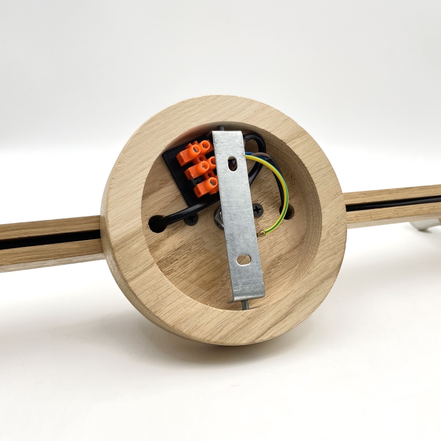 Plafoniera ANTONIO 3xE14/40W/230V rovere