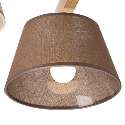 Plafoniera ANTONIO 3xE14/40W/230V rovere