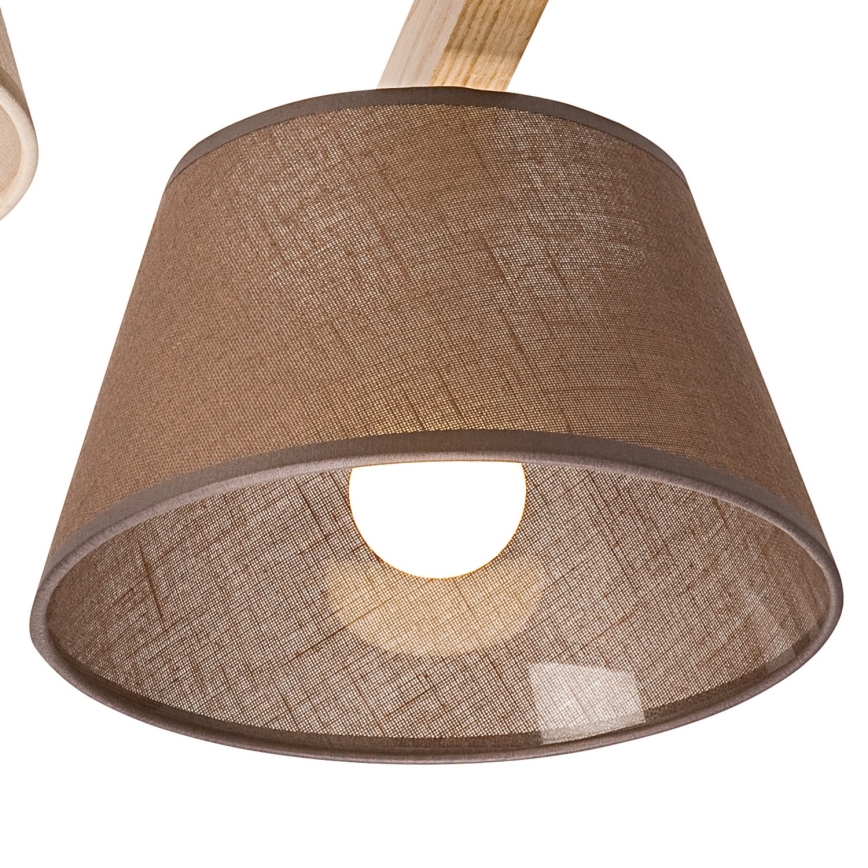 Plafoniera ANTONIO 3xE14/40W/230V rovere