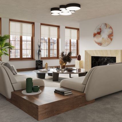 Plafoniera ARENA 4xE27/60W/230V nero