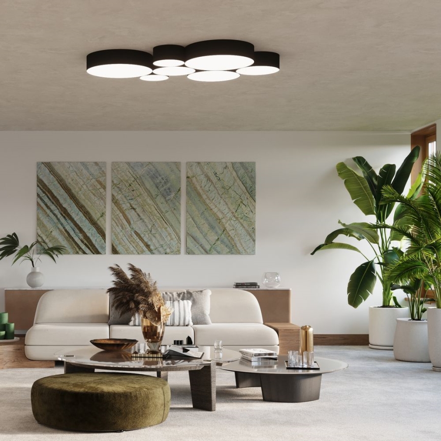 Plafoniera ARENA 4xE27/60W/230V nero