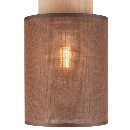 Plafoniera ARI 1xE27/60W/230V d. 16 cm marrone