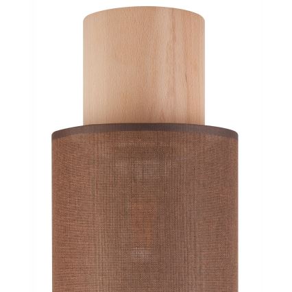 Plafoniera ARI 1xE27/60W/230V d. 16 cm marrone