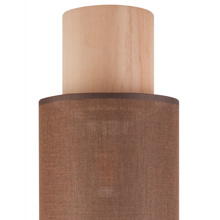 Plafoniera ARI 1xE27/60W/230V d. 16 cm marrone