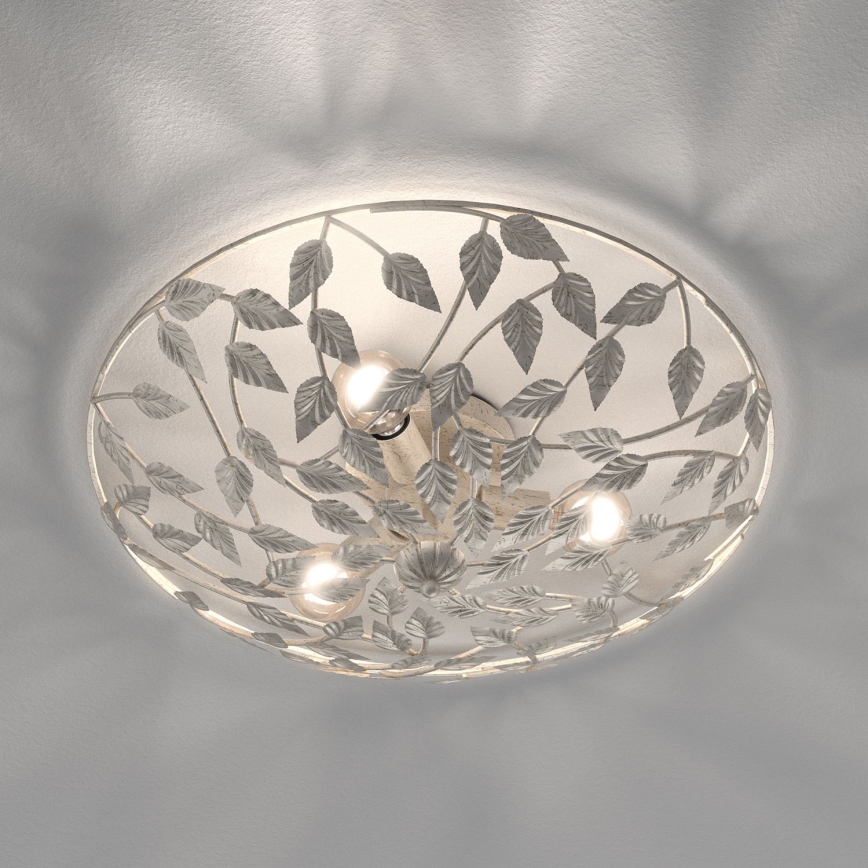 Plafoniera ARION 3xE27/15W/230V bianco/patina