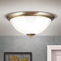 Plafoniera AUSTRIAN OLD LAMP 3xE27/60W/230V diametro 50 cm bronzo/bianco