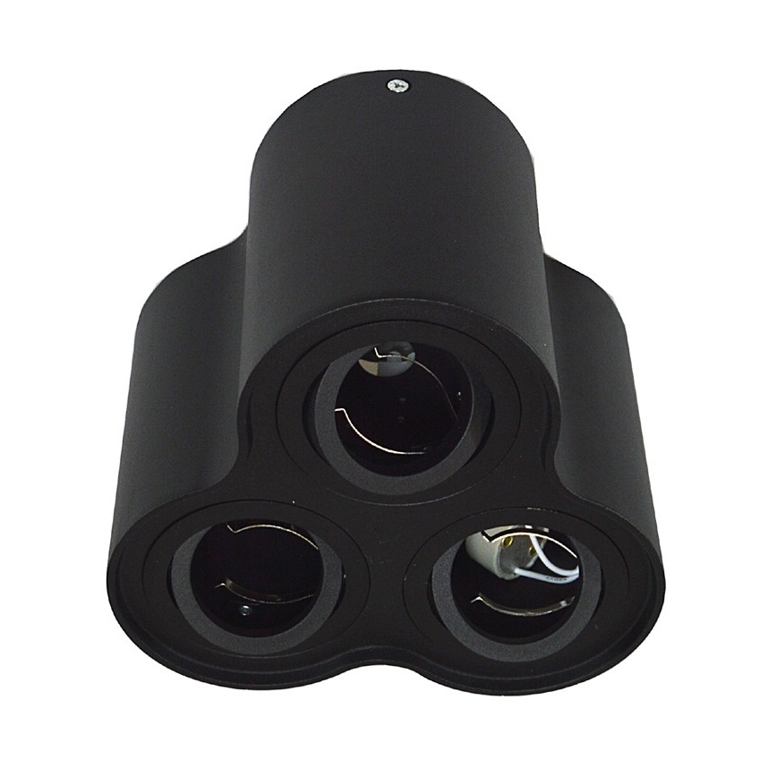 Plafoniera BAROCO 3xGU10/30W/230V nero