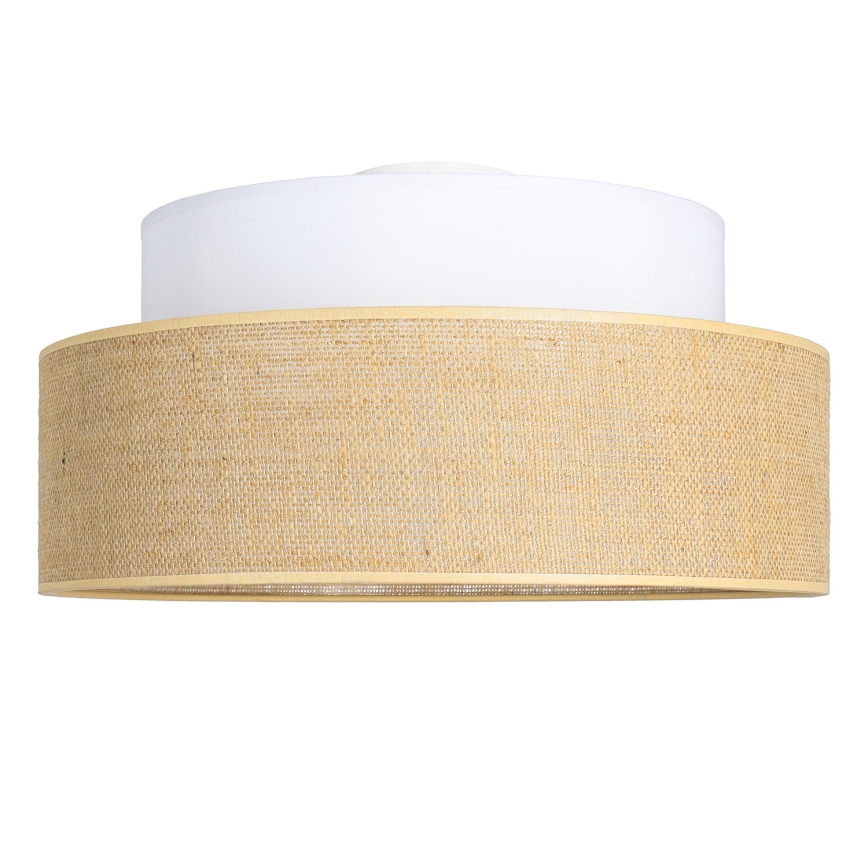 Plafoniera BOHO 1xE27/60W/230V diametro 40 cm bianco/beige