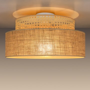 Plafoniera BOHO 1xE27/60W/230V diametro 40 cm rattan