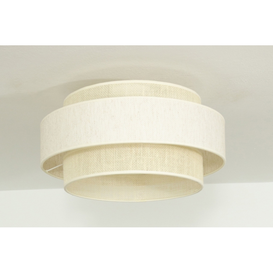 Plafoniera BOHO 1xE27/60W/230V Ø 40 cm crema/juta
