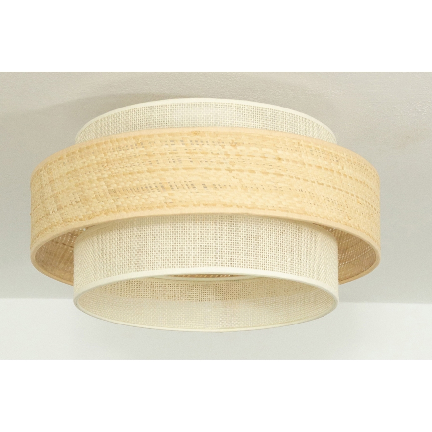 Plafoniera BOHO 1xE27/60W/230V Ø 40 cm iuta/crema