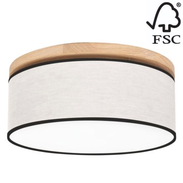 Plafoniera BOHO 2xE27/25W/230V diametro 38 cm quercia – FSC certificato