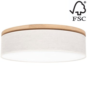 Plafoniera BOHO 3xE27/25W/230V diametro 58 cm quercia – FSC certificato
