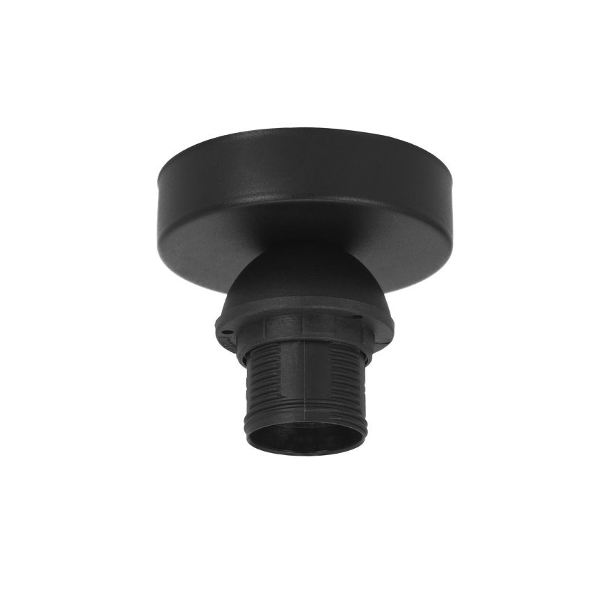 Plafoniera BORHO 1xE27/60W/230V Ø 40 cm nero/iuta
