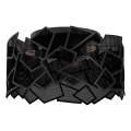 Plafoniera CAMO 3xE27/15W/230V nero