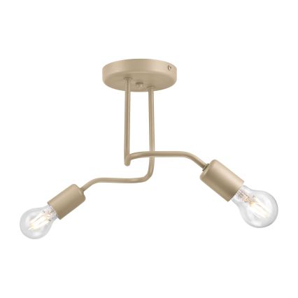 Plafoniera CHARLIE 2xE27/15W/230V beige