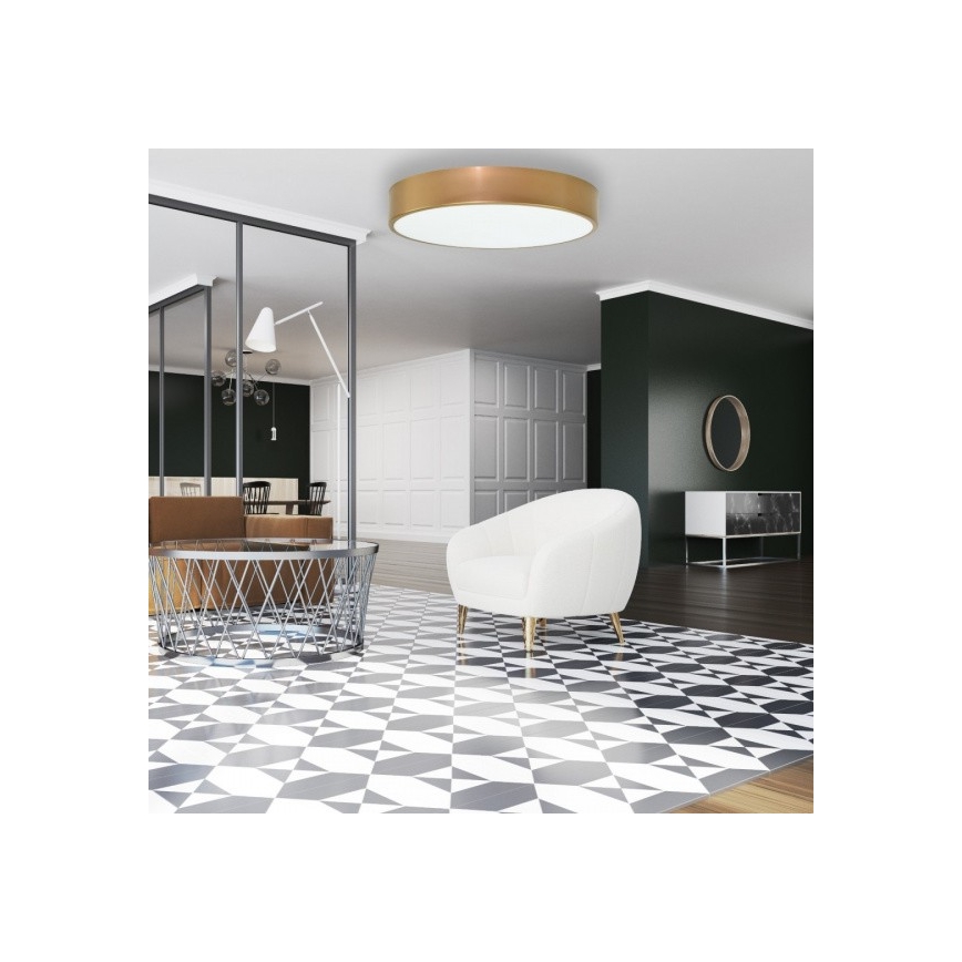 Plafoniera CLEO 6xE27/24W/230V d. 78 cm d'oro