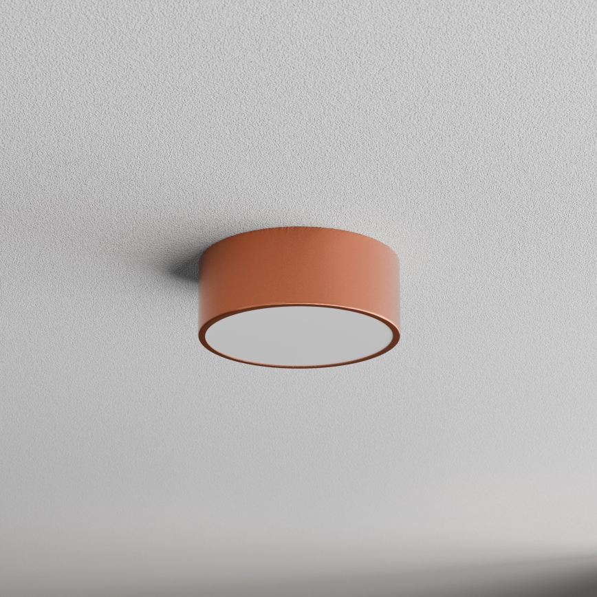 Plafoniera CLEO con sensore di movimento e sensore crepuscolare, 1xE27/40W/230V, diametro 20 cm, finitura in rame