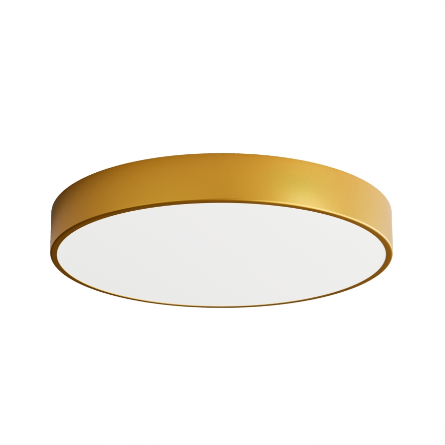 Plafoniera CLEO con sensore di movimento e sensore crepuscolare 5xE27/24W/230V Ø 60 cm, dorata