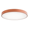 Plafoniera CLEO con sensore di movimento e crepuscolare, 6xE27/24W/230V, Ø 80 cm, finitura rame