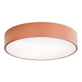 Plafoniera CLEO con sensore di movimento e sensore crepuscolare, 3xE27/24W/230V, Ø 40 cm, finitura ramata