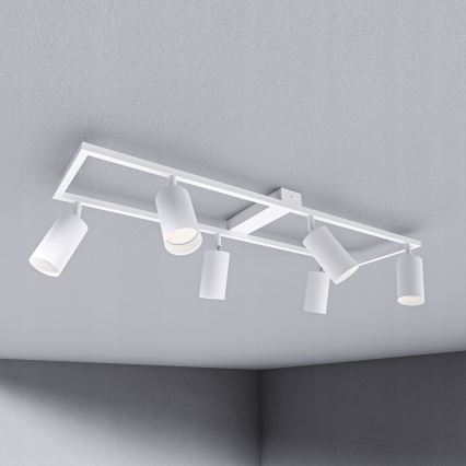 Plafoniera con 6xGU10/30W/230V bianca